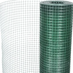 Outlet FinePRICE Kanaverkko 16x16mm galvanoitu PVC pinnoitteella 10x1m vihreä