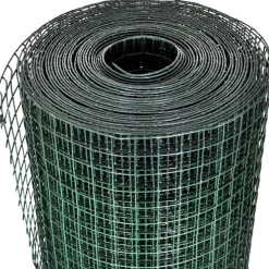 FinePRICE Kanaverkko 16x16mm galvanoitu PVC pinnoitteella 25x1m vihreä