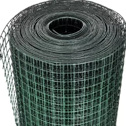 Best FinePRICE Kanaverkko 12x12mm galvanoitu PVC pinnoitteella 25x1m vihreä