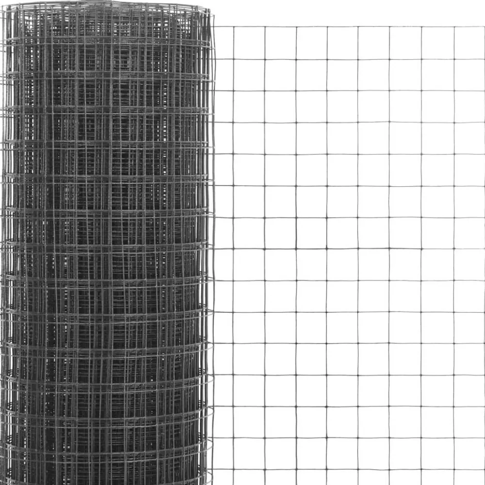 Discount FinePRICE Kanaverkko 12x12mm galvanoitu teräs 10x0.5m harmaa