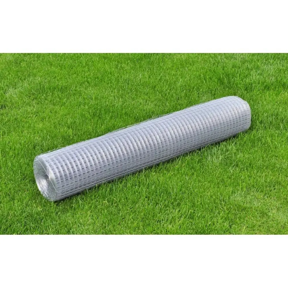 Clearance FinePRICE Kanaverkko 12x12mm galvanoitu teräs 10x1m hopea