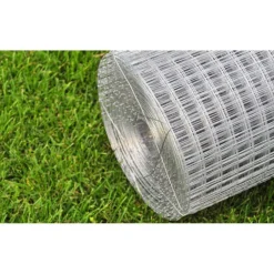 New FinePRICE Kanaverkko 12x12mm galvanoitu teräs 25x1m hopea