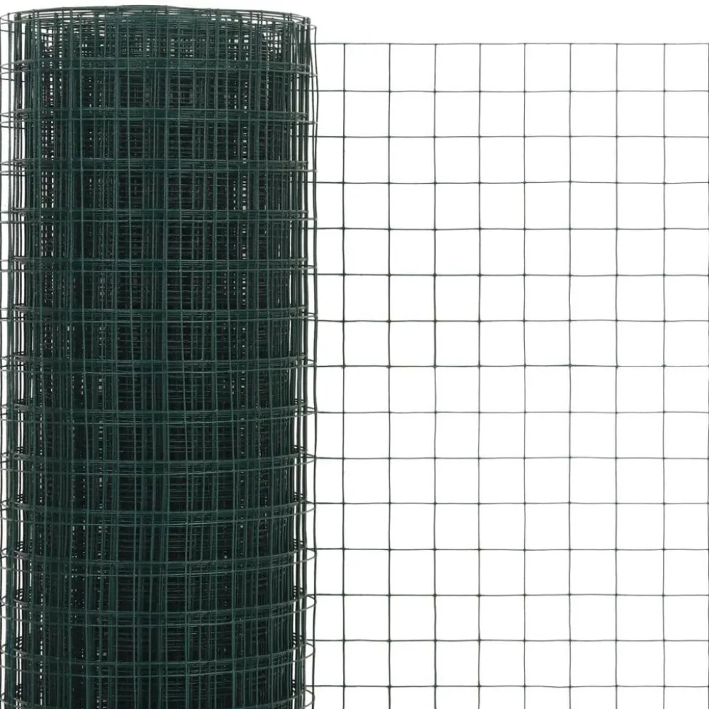 Discount FinePRICE Kanaverkko 12x12mm galvanoitu teräs 25x1.5m vihreä