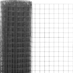 Clearance FinePRICE Kanaverkko 16x16mm galvanoitu teräs 25x0.5m harmaa
