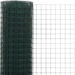 Best FinePRICE Kanaverkko 25x25mm galvanoitu teräs 10x1.5m vihreä