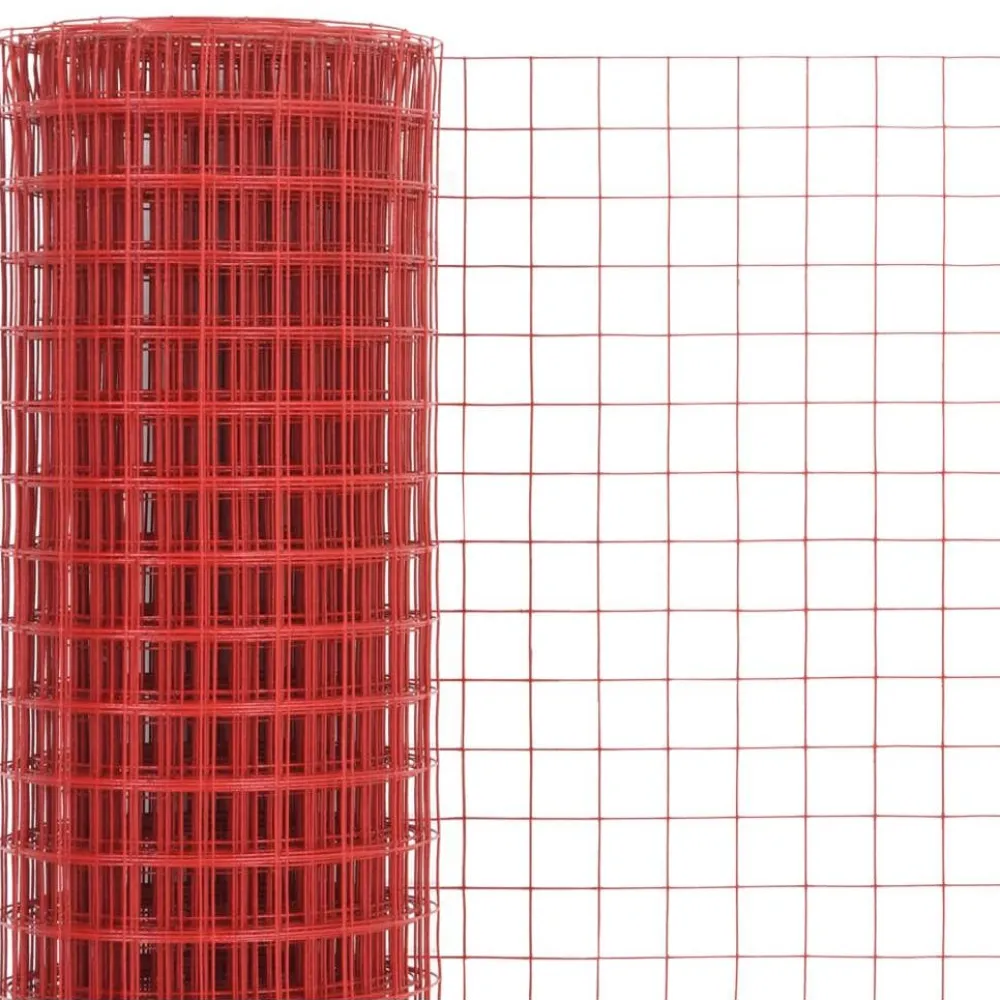 Hot FinePRICE Kanaverkko 19x19mm galvanoitu teräs 25x1.5m punainen