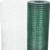 Clearance FinePRICE Kanaverkko 25x25mm galvanoitu teräs PVC pinnoitteella 10x1m vihreä
