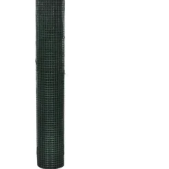 Clearance FinePRICE Kanaverkko 25x25mm galvanoitu teräs PVC pinnoitteella 10x1m vihreä