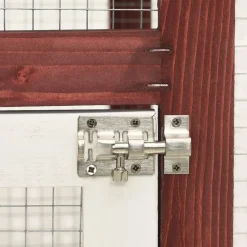 Sale FinePRICE Kaninkoppi mokka ja valkoinen 140x63x120 cm täysi mänty