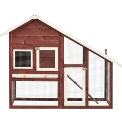 Sale FinePRICE Kaninkoppi mokka ja valkoinen 140x63x120 cm täysi mänty