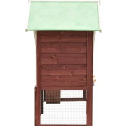 Sale FinePRICE Kaninkoppi mokka ja valkoinen 140x63x120 cm täysi mänty