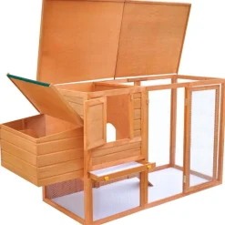 Discount FinePRICE Kanojen ulkohäkki, 1 munalaatikolla, 103x192x75cm