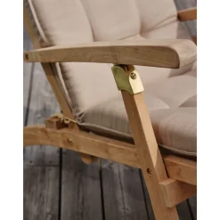 Sale Brafab Kansituoli Jackson, säädettävä selkänoja, kokoontaittuva, tiikki