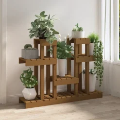 Clearance FinePRICE Kasviteline hunajanruskea 104,5x25x77,5 cm, mänty