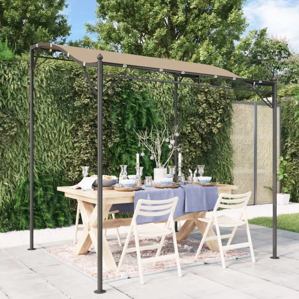 Clearance FinePRICE Katos taupe 2x2,3 m 180 g/m² kangas ja teräs