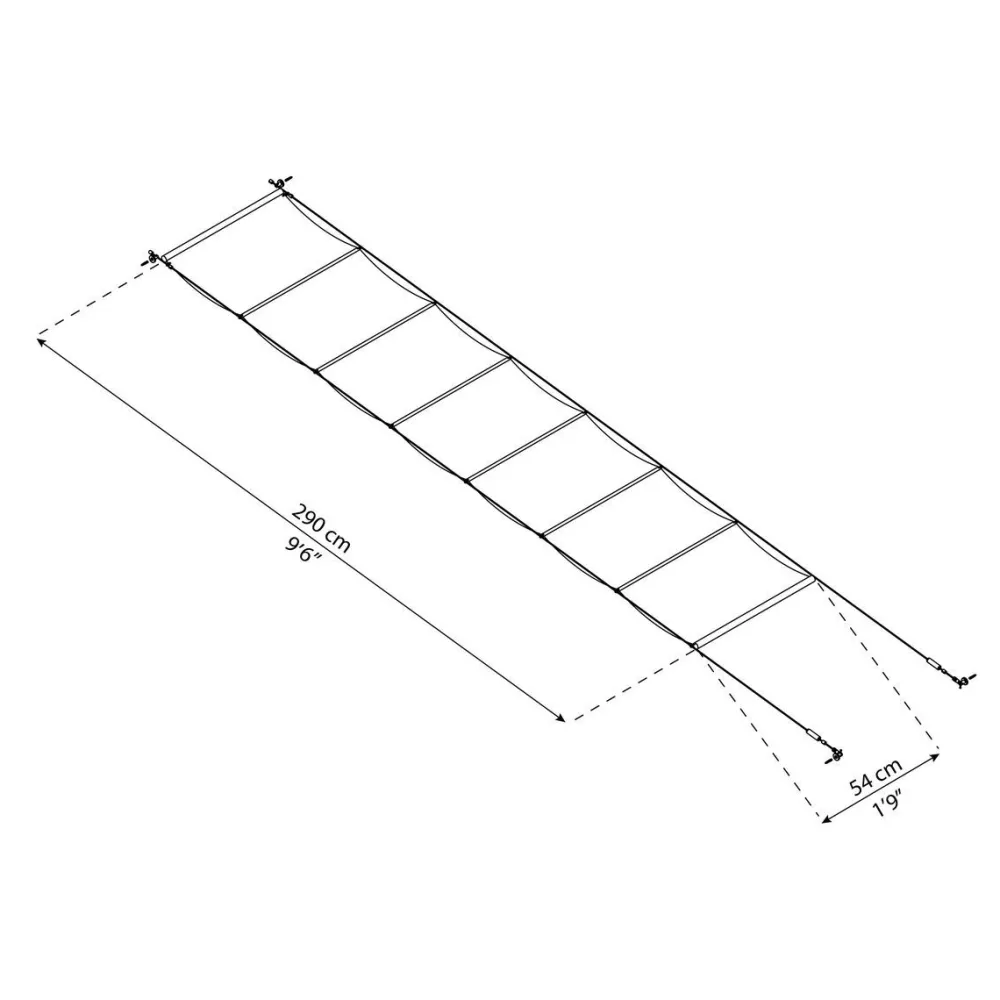 Hot Palram-Canopia Kattokaihtimet Feria 3 x 5,5 m terassikatokseen valkoinen