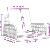 Outlet FinePRICE Keinun tuoli tyynyillä 63x58x39 cm polyrottinki ja teräs (09297)