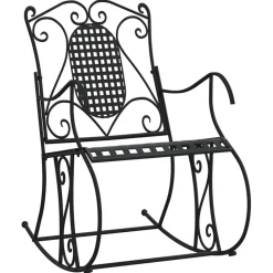 Outlet FinePRICE Keinupenkki 84 cm musta teräs