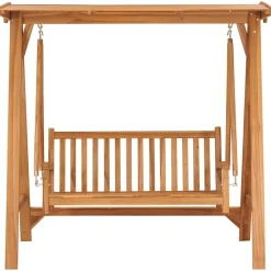 FinePRICE Keinupenkki 170 cm tiikki