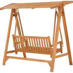 FinePRICE Keinupenkki 170 cm tiikki