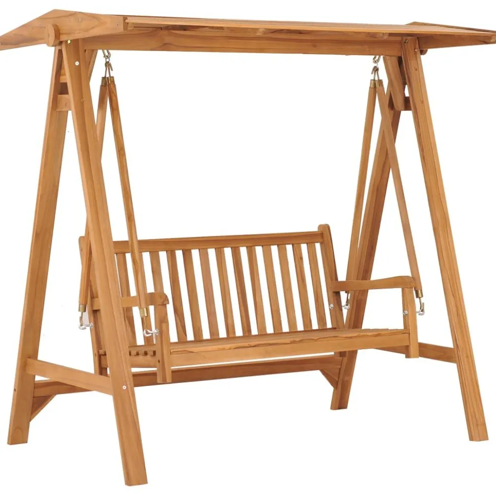 FinePRICE Keinupenkki 170 cm tiikki