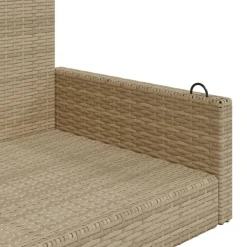 Clearance FinePRICE Keinupenkki musta polyrottinki 119x56x48 cm (65625)