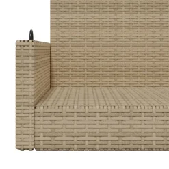 Clearance FinePRICE Keinupenkki musta polyrottinki 119x56x48 cm (65625)