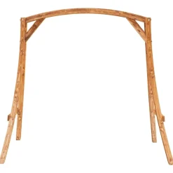 Hot FinePRICE Keinuteline tiikkiviimeistelty täysi taivutettu puu (13934)
