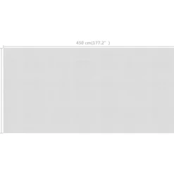 FinePRICE Kelluva uima-altaan pe-aurinkoenergiakalvo 450x220 cm harmaa