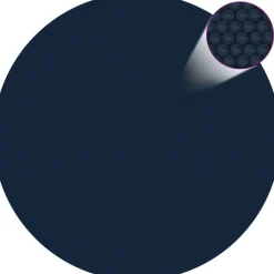 Hot FinePRICE Kelluva uima-altaan pe-aurinkoenergiakalvo 527 cm sinimusta