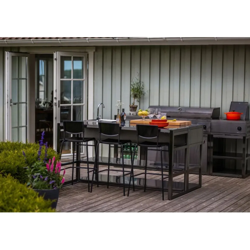 Clearance Myoutdoorkitchen Kesäkeittiö Nordic Line Aarhus, musta