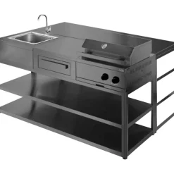 Discount Myoutdoorkitchen Kesäkeittiö Nordic Line Stavanger, musta