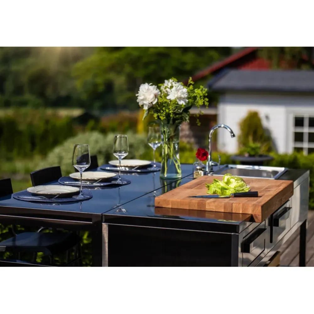 Discount Myoutdoorkitchen Kesäkeittiö Nordic Line Stavanger, musta