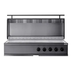 Myoutdoorkitchen Kesäkeittiön integroitava kaasugrilli Nordic Line Stainless, 5 poltinta, musta