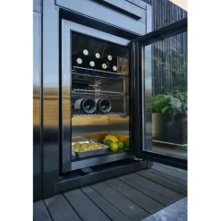 Discount Myoutdoorkitchen Kesäkeittiön jääkaappimoduuli Nordic l,ine Black, musta 63 l,