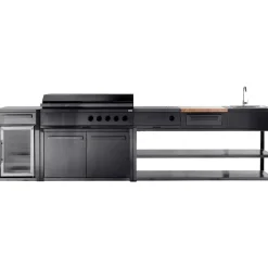 Discount Myoutdoorkitchen Kesäkeittiön jääkaappimoduuli Nordic l,ine Black, musta 63 l,