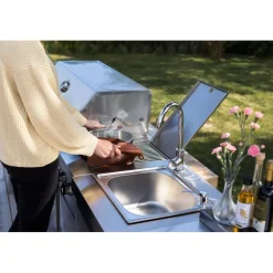 Hot Myoutdoorkitchen Kesäkeittiön kahden sivupolttimen moduuli Stainless Collection