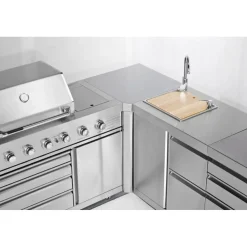 Discount Myoutdoorkitchen Kesäkeittiön kulmamoduuli Stainless Collection