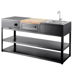 Sale Myoutdoorkitchen Kesäkeittiön perusmoduuli 180 cm 3 moduulia musta