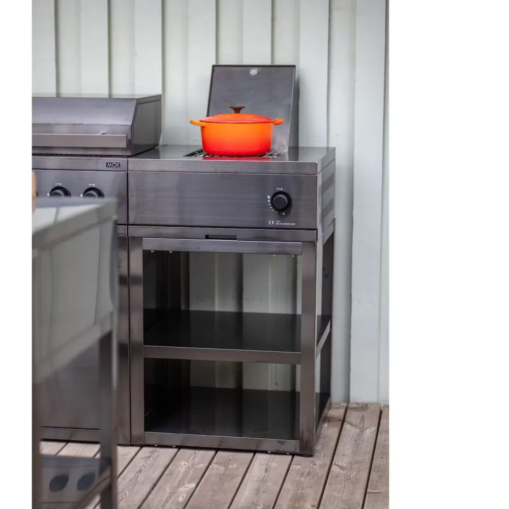 Best Myoutdoorkitchen Kesäkeittiön perusmoduuli Nordic Line Black, 60cm