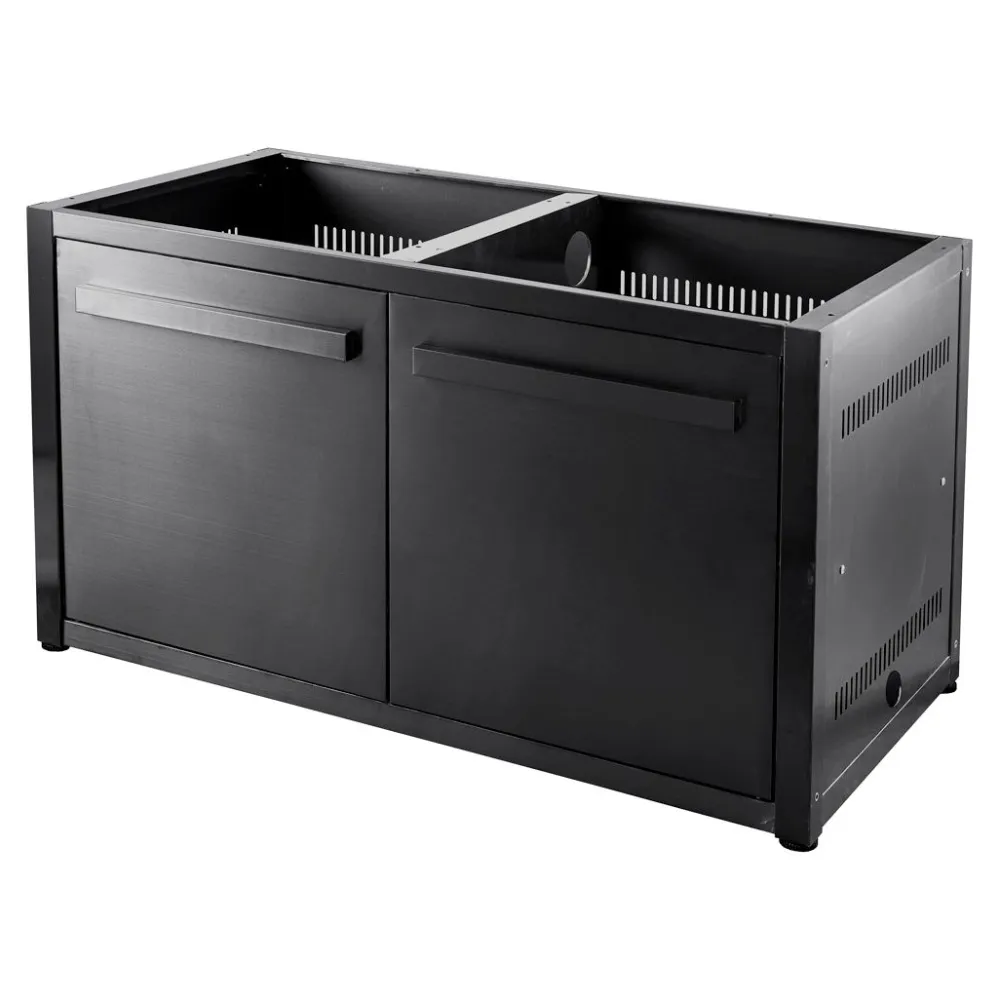 New Myoutdoorkitchen Kesäkeittiön perusmoduuli ovella 120 cm 2 moduulia musta