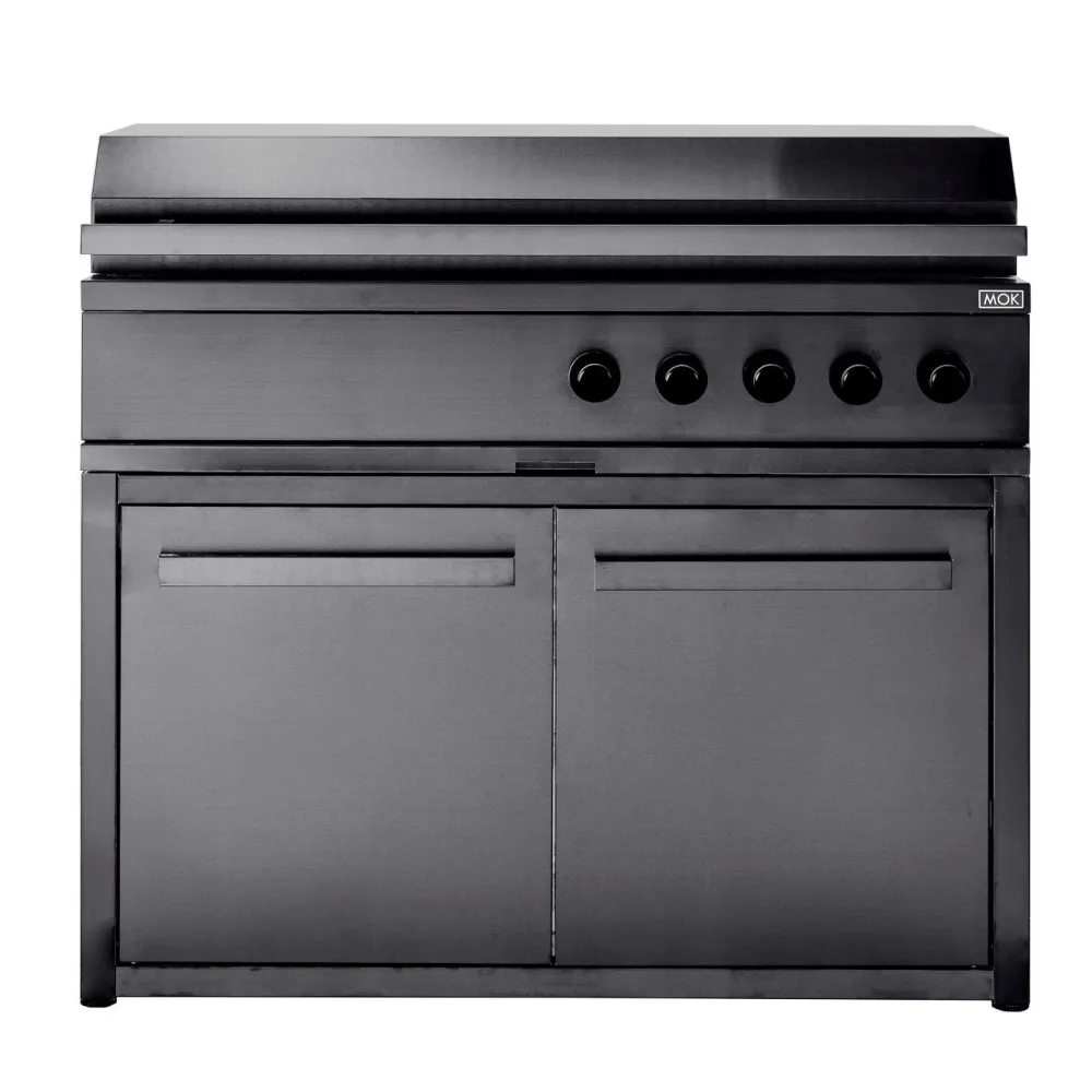 New Myoutdoorkitchen Kesäkeittiön perusmoduuli ovella 120 cm 2 moduulia musta