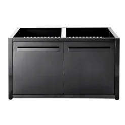New Myoutdoorkitchen Kesäkeittiön perusmoduuli ovella 120 cm 2 moduulia musta