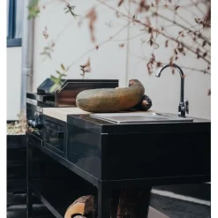 Hot Myoutdoorkitchen Kesäkeittiön tiskiallasmoduuli integroitava musta