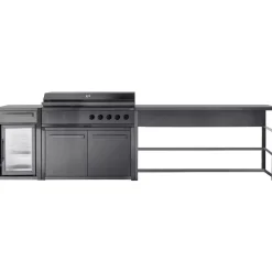 Myoutdoorkitchen Kesäkeittiön työtasomoduuli Nordic Line Black, 180cm