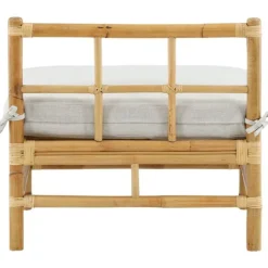 New Venture Home Keskimoduuli Cane -sohvaan, luonnollinen bambu/vaaleanharmaa