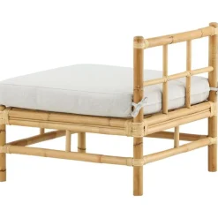 New Venture Home Keskimoduuli Cane -sohvaan, luonnollinen bambu/vaaleanharmaa