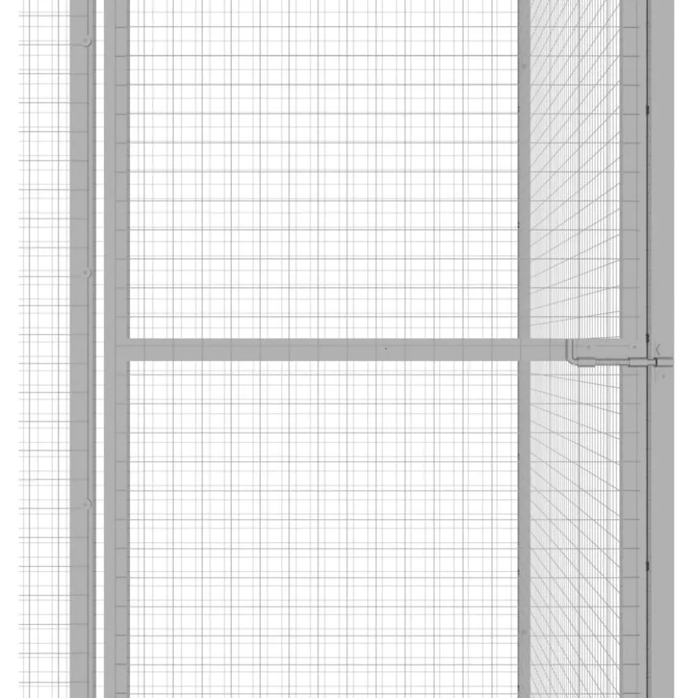 Hot FinePRICE Kissahäkki 1,5x1,5x1,5 m galvanoitu teräs