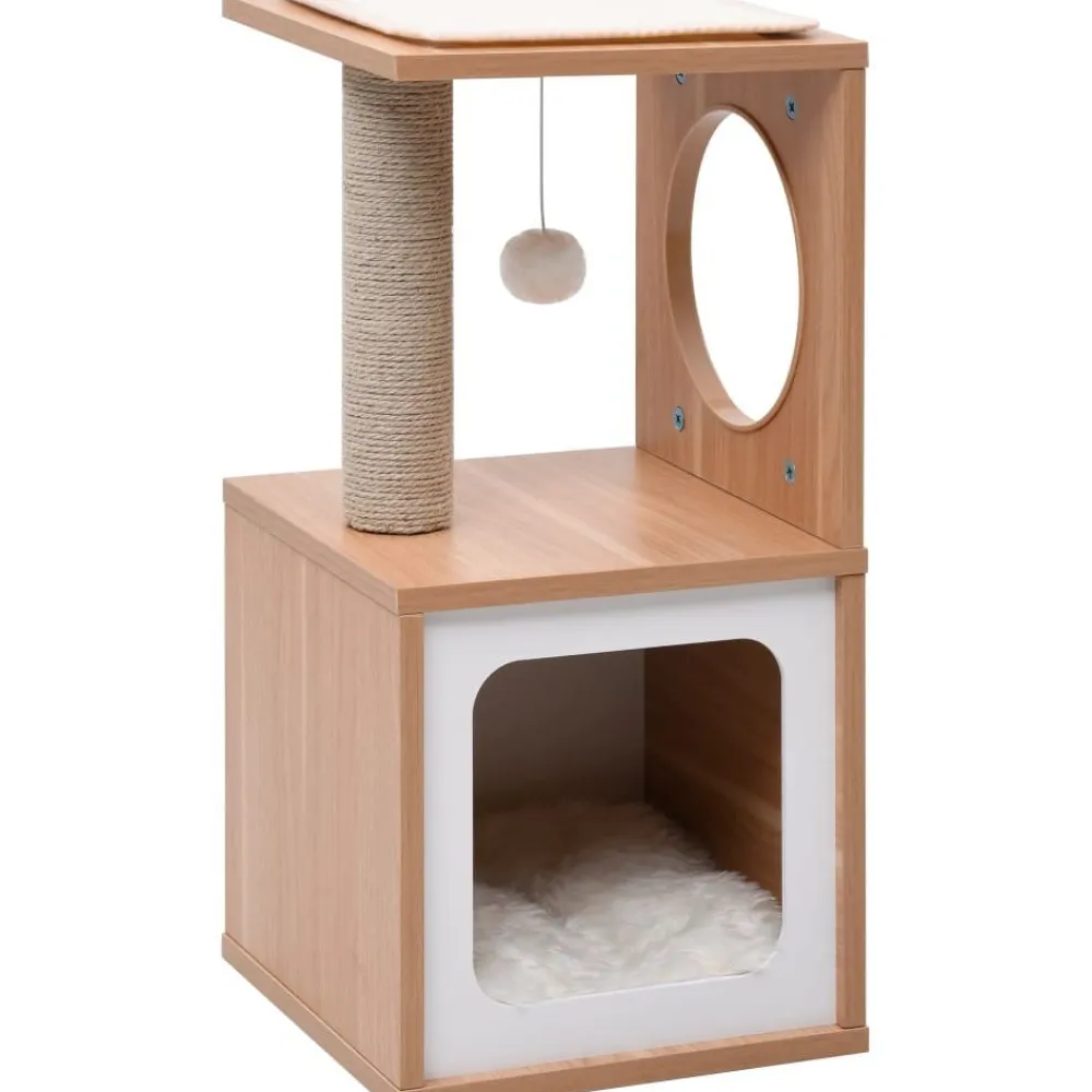 Online FinePRICE Kissan kiipeilypuu sisal-raapimismatolla 60 cm