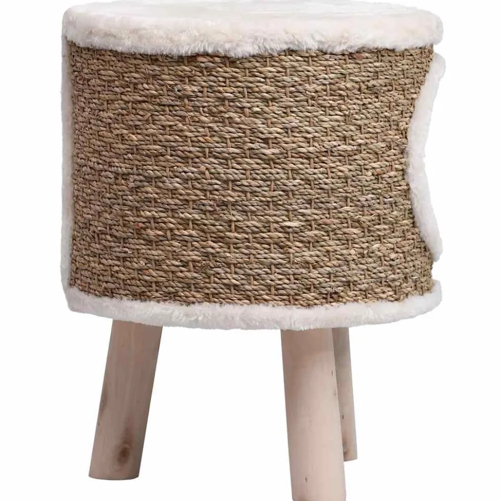 Outlet FinePRICE Kissan pesä puisilla jaloilla 41 cm meriheinä (70970)